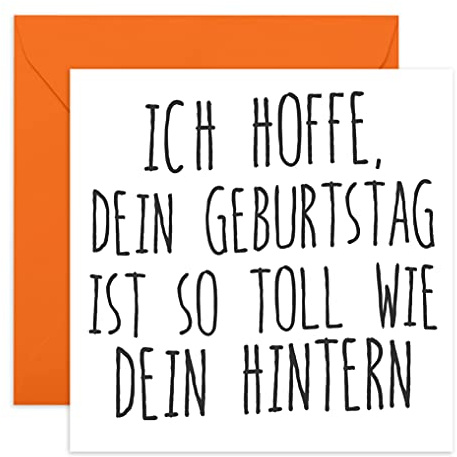 Central 23 Lustige Geburtstagskarte Mann IST SO TOLL WIE DEIN HINTERN - Glückwunschkarte Geburtstag für Männer - Karte für Geburtstage oder Feiern - Humorvolle Grußkarte für Freunde