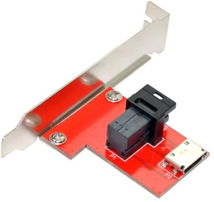 Chenyang Mini SAS HD SFF-8643 PCI-Express 4.0 a Oculink SFF-8611 SFF-8612 PCBA adattatore femmina con staffa