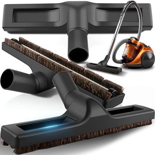 Retoo Staubsaugerbürste Hartbodendüse Naturborsten, Universal Staubsaugerbürste, Parkettdüse, 32mm optimale Saugleistung Naturhaar Staubsauger Bürste, Hartholzböden Kompatibel mit Bosch Siemens