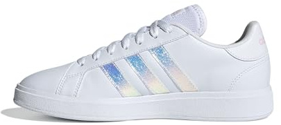 adidas Damen Grand Court Base 2.0 Shoes Schuhe, Cloud White/Cloud White/Clear pink, 42 2/3 EU