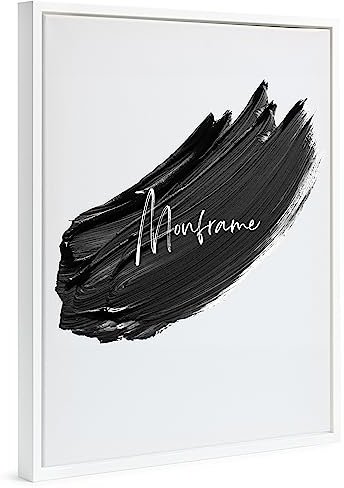 Monframe Schattenfugenrahmen - 80x80 cm - Weiß - für Leinwandbilder auf Keilrahmen - Leerrahmen ohne Glas und Rückwand