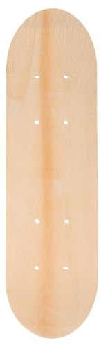 Vaguelly Planche De Skateboard Vierge À Faire Soi-Même pour Enfants Planche De Skateboard Inachevée À Peindre Surface pour Graffiti Et Bricolage Trous Pré-Percés Remplacement De