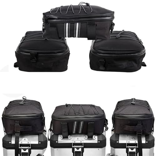Motorrad Packtasche für BMW R 1200 1250 GS LC für Abenteuer Wasserdichte Tasche Top Box Taschen Tasche Rückentasche Motorrad(3 Taschen - A Set)