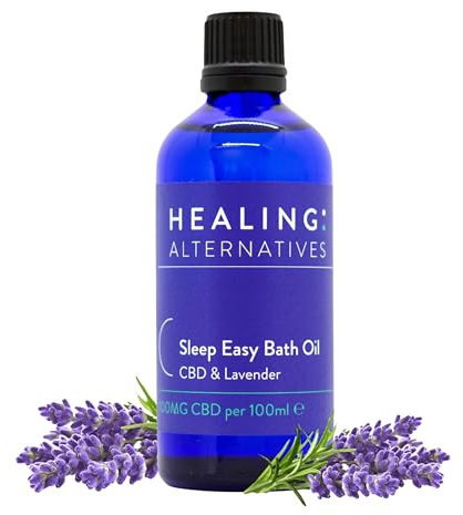 Healing Alternatives Bath Oil Sleep Easy, 100ml | Lavender & Clary Sage Blend | Calming Luxury Bath Oil for Relaxation, Restful Sleep & Unwinding Mind & Body | Menopause Support