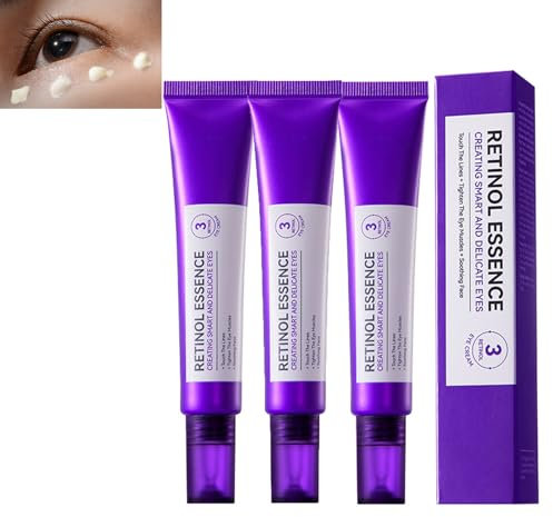 Retinol Intense Reactivating Eye Cream, Anti Aging Retinol Eye Cream, Retinol Intense Advanced Triple Action Eye Cream Care, Korean Augencreme gegen Augenringe und Schwellungen (3)