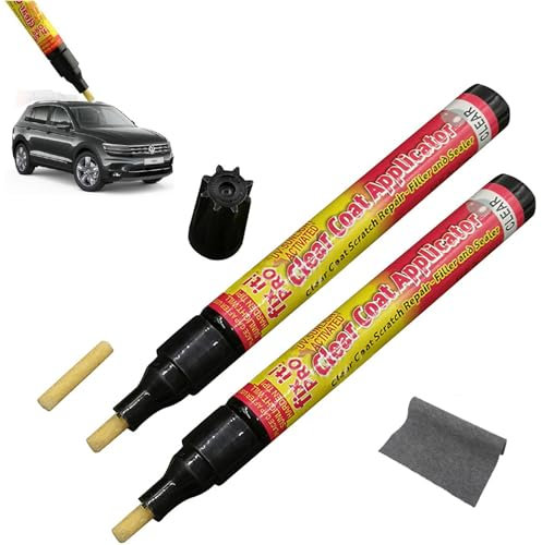 Stylo Efface Rayures,Stylo Applicateur de Couche Transparente,Stylo de Réparation de Rayures de Voiture,Stylo Magique pour Rayures de Voiture pour Toutes Les Voitures,Efface Rayure Profonde Voiture