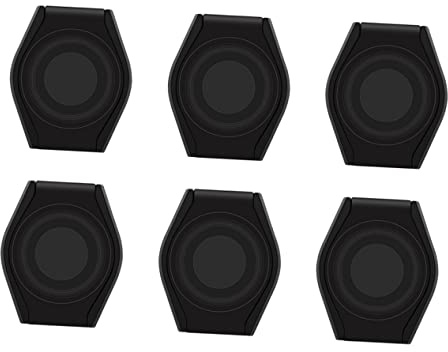 TINEASUR ABS USB Webcam Abdeckung 6 Stück für Laptop und Desktop | Kameraschutz mit Kleberückseite, Privatsphäre und Linsenschutz, Schwarz, für Webcam und PC