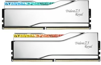 G.skill Dimm 32 Gb Ddr5-6000 (2x 16 Gb) DuaL-Kit (silber, F5-6000j2836g16gx2-Tr5ns, Trident Z5 Royal Neo, Amd Expo) (f5-6000j2836g16gx2-Tr5ns)