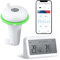 Inkbird Termómetro Piscina WiFi,Monitor de Temperatura y Humedad para Piscina con Pasarela IBS-M2,APP Control,Soporta Monitor de 9 canales,Termómetro Flotante Piscinas Interior y Exterior,Acuario, SPA