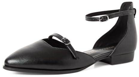 Marco Tozzi Ballerinas 2-24444-46, balettskor, dam, svart, 41 EU