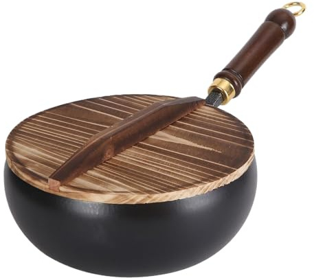 Freing pads anti -stick - 24 x 11 x 45 cm anodizzato duro, resistente ai graffi | Padella sicura del forno versatile con coperchio, coperchio trasparente, padella sana con manici resistenti al calore