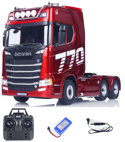 TOUCAN RC HOBBY 770S, Kunststoff, Maßstab 1/18, Ferngesteuerter Sattelschlepper, RTR, 19 Kanäle, Licht und Sound, ferngesteuertes LKW-Auto, perfektes besonderes Geschenk Deutschland auf Lager