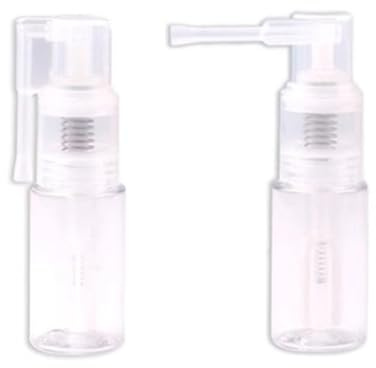 kkrrammii 2 Pcs 35ml Transparent Glitter Duster Sprayer with Funnels Empty Plastic Powder Pump Portable Multi Purpose Edible Sprayer for Cake Card Flower Scrapbooking Cardmaking Clear