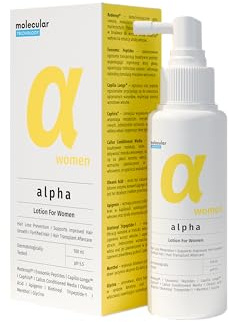 Molecular Trichology Haarlotion gegen Haarausfall für Damen, 100 ml | Alpha Haartonikum, für Haarwachstum, Trichologische Kopfhautpflege bei Dünner Werdendem Haar, Leave-in-Lotion ohne Ausspülen