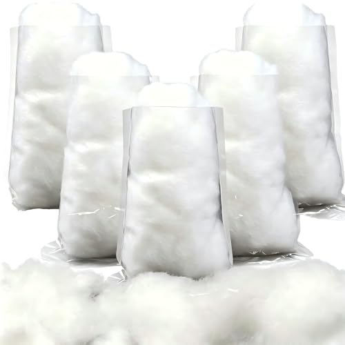 WYRGQIQN Decorazioni di Neve di Natale - 5 Sacchetti di Neve Finta per Decorazioni Natalizie, Artificiale in Fibra di Poliestere, Ideale per Interni