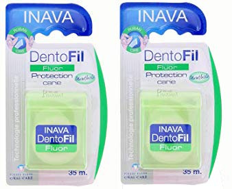 Inava Dentofil Fluor Zahnseide, 35 m, 2 Stück