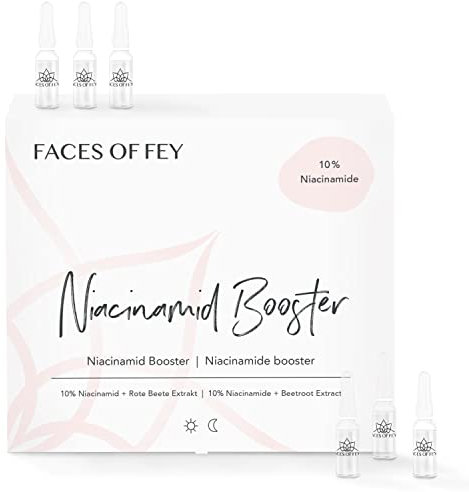Niacinamide Booster FACES OF FEY - Microneedling Ampullen – 10% Niacinamid + Rote Beete Extrakt – 30 Premium Glasampullen