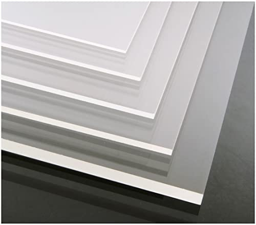 ByMoris Marco de acrílico transparente 90 x 120 cm (900 x 1200 mm - 2 mm) Tamaño/Espesor a elegir - Corte a medida - Placa de plástico - Disco - Transparente - Claro - Brillante