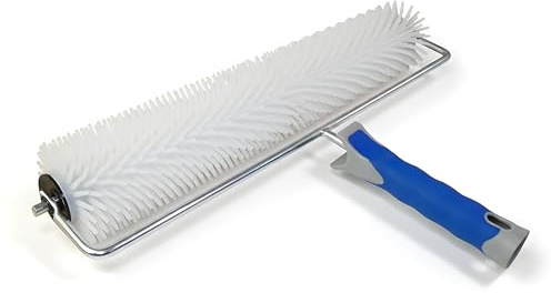 DEWEPRO® Entlüftungsroller Stachelwalze ø85mm x 460mm Breite - Handstachelwalze mit 20mm Stachellänge - Entlüfterrolle, Entlüftungswalze - Igelwalze in Profi-Qualität
