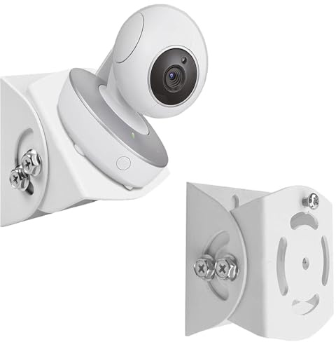 WiTi Soporte de Montaje en Pared con ángulo Ajustable para cámaras IP WiFi y Monitor bebé, Soporte Metal Vendido para Sistema de cámaras de Seguridad CCTV, Compatible con cámaras Wyze Ring Ezviz Tapo