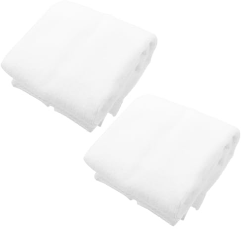 BESPORTBLE 2pcs Baumwolle Material Sport Handtuch Fitness Gym Handtuch Weiß Haken Und Für Rugby Fußball Golf Baseball