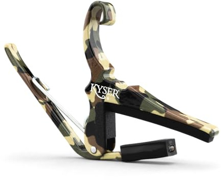 Kyser Musical Products Quick-Change Guitar Capo, KG6C2A, Camo 2.0 - For 6-String Acoustic Guitars, Made in USA, Quality, Strong, Lightweight, Quick & Easy Key Changes, Innovative, Perfect Fit