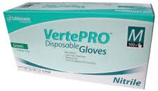 AllStyle By Patel Ultimate Industrial Nitrile Disposable Gloves, 5mil Thickness, Powder Free, Size S, Pack of 100, Green (Medium)