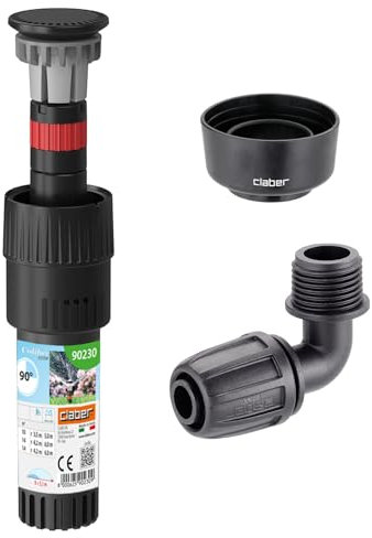 Colibri 90230 90° Pop-Up Sprinkler, Elbow Connector & Collar Guard Bundle