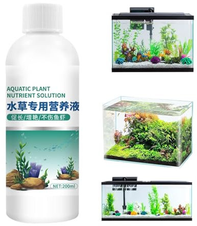 Aquarienpflanzenernährung, Wasserpflanzendünger | Blühende Pflanzennahrung | Effektive Pflanzenwachstumsnahrung, nähren Pflanzendünger 200ml für Süßwasseraquarien