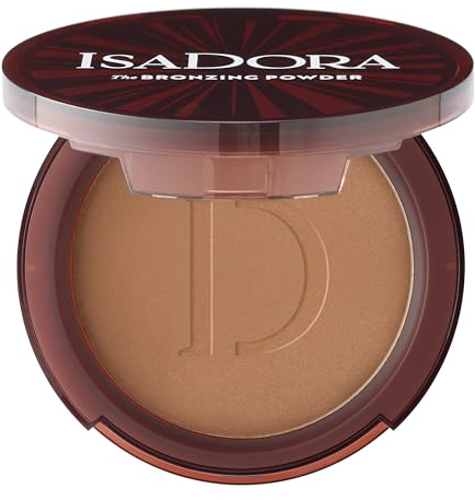 IsaDora The Bronzing Powder – Polvere Bronzer pressata per una carnagione naturalmente baciata dal sole con una formula costruibile per contouring – Trucco vegano, senza sperimentazione animale (49