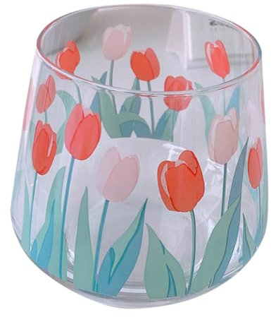 Alipis 1pezzi Glass Cup Bicchiere Per e Casa Design e Resistente Colore Accessorio Decorativo Per Bevande