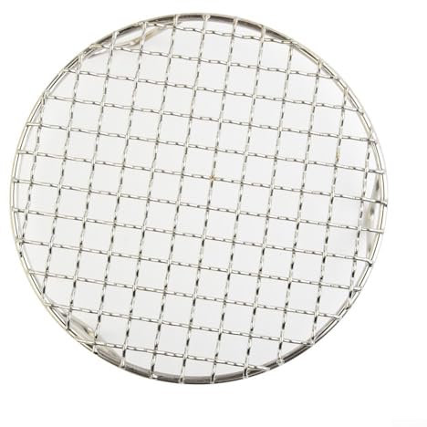 MeevrgR Griglia di raffreddamento rotonda in acciaio inox 201, per forno, arrosto, asciugatura, scolare cibo, torte, biscotti, pizza (240 mm)
