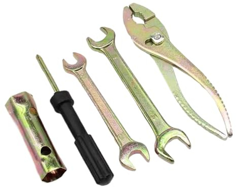 Strumento di rimozione della candela, kit di strumenti per le candele - Strumento portatile motociclistico,Set di chiavi di riparazione motociclistica, pinze per cacciavite spazzatura per candela per
