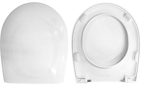 Copriwater Sedile Wc compatibile con BOWL 55 GLOBO, In Plastica Termoindurente,Colore Bianco MADE IN ITALY CHIUSURA AMMORTIZZATA