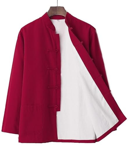 Veste De Combat Chinoise Uniforme Traditionnel pour Les Sports De Combat, Kung Fu, Tai Chi, Wushu pour Homme Et Femme, Vêtements De Kung Fu, Veste Costume Tang Chinois C,L