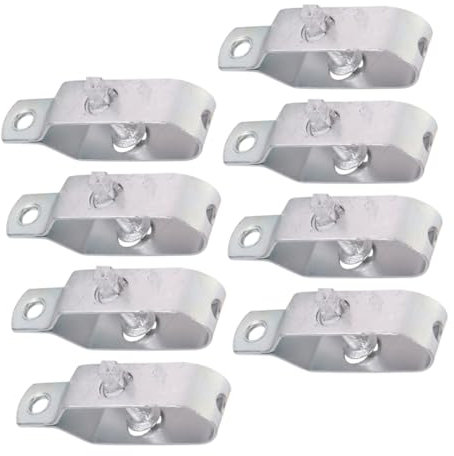 TOPBATHY 8 Stück Kabelspanner Für Gewächshäuser Drahtspanner Drahtspannwerkzeuge Stahlseilspanner Zaunspanner Hochleistungs Gewächshausspanner Spanner Für Drahtseil Silber A3 Stahl