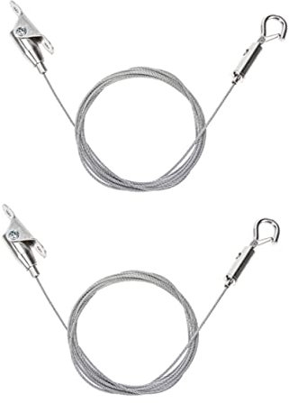 SEWACC 2Pièces Cintres Fil Métallique Réglables pour Suspension et Objets de Crochets Inoxydable et Parfaits pour Art et Maisons