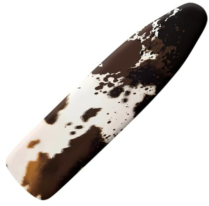 Copriasse Da Stiro Universale 120X40 Mucca Gialla Morbida Custodia Con Elastico, Resistente Al Calore, Rivestimento Impermeabile Anti-Bruciatura Con Bordo Elastico