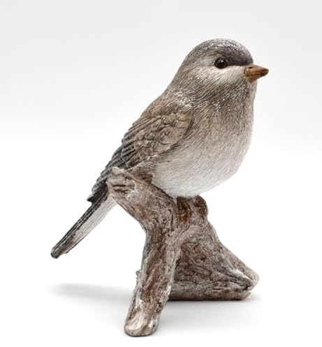 formano Vogel auf AST braun-grau mit Glitzereffekt ca. 15,0 x 12,0 x 9 cm H/T/B