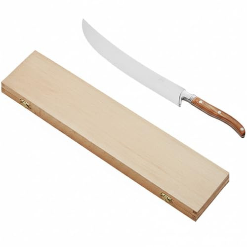Glownary Champagne Saber, 16 Inch, Stainless Steel Blade, Cypress Wood Handle, with Storage Box