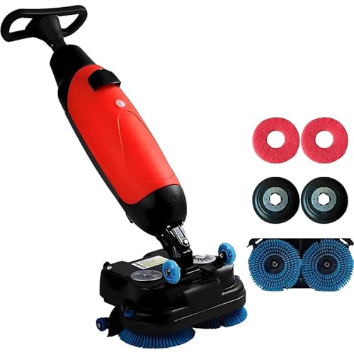 Elektrischer Bodenreiniger, kommerzieller Bodenschrubber, 360° drehbar, kabellos, Doppeltanks, Reinigungsabdeckung 1200㎡/h für große Flächen