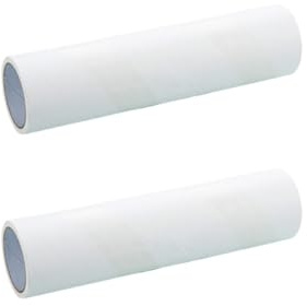 Luxshiny Klebriges Rollenpapier Haarentferner Ersatzpapier 2stücke Weiß | Stark Haftend, Fängt Fussel und Flusen, für Möbel und Teppiche, 2 Stück-Pack