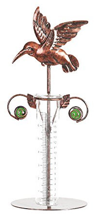 A Ting Regenmesser, Metall und Glas, drahtlos, Kolibri 17,8 cm