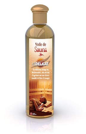 Camylle - Voile de Sauna Le Délicat - Fragrances à base d’Huiles Essentielles 100% Pures et Naturelles pour Sauna - Aux arômes d'agrumes sur une douce tonalité de fleur d'oranger - 500ml