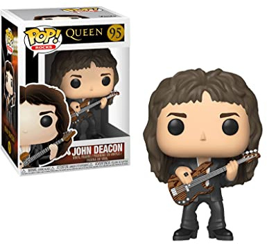 Funko POP! Rocks: Queen - John Deacon | Offizieller Fanartikel und Merch - Vinyl Sammelfigur als Regal Deko - Geschenkidee zum Geburtstag für Fans und Sammler