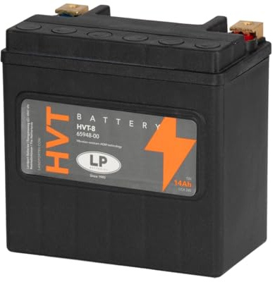 LANDPORT Batterie HVT-8, 12V 14Ah AGM kompatibel mit Buell, BMW, Honda