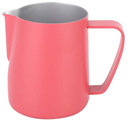 600ml Edelstahl Pitcher Milch Schaumbecher Rose Red Edelstahl Milchschaum Tasse Latte Art für Home Coffee Shop verwenden(2#)
