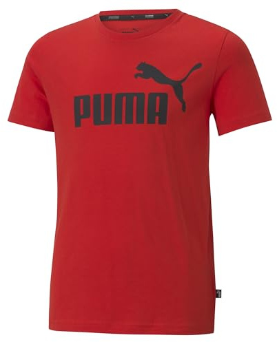 Puma Ess Logo Tee B Maglietta Bambini, Bambino, Maglietta, 586960-11, Rosso (High Risk Red), 6 Años