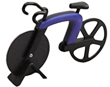Cortapizzas Cuchillo de pizza de acero Forma de bicicleta de dos ruedas fresca Cuchillo de corte de bicicleta redondo Pizza for galletas Cuchillos de corte Cuchillos Rebanador de pastel