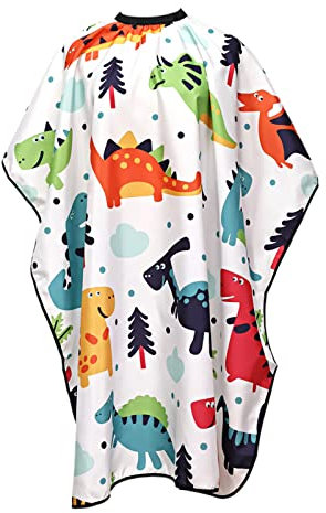 Zasjon Mantella Parrucchiere per Bambino, Impermeabile con Chiusura a Scatto Regolabile, per Capelli Bambini, Taglio Parrucchiere Barber Cape